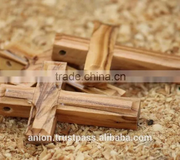 Olive Wood Small Carved Cross photo-6