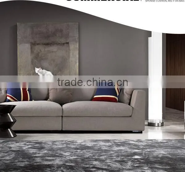 Puket Fashion Fabric Solid Wood Legs Feather Sofa photo-2