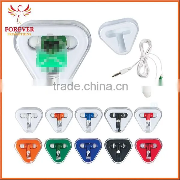 Customized Logo Promo Gifts Green Earphone for Phone