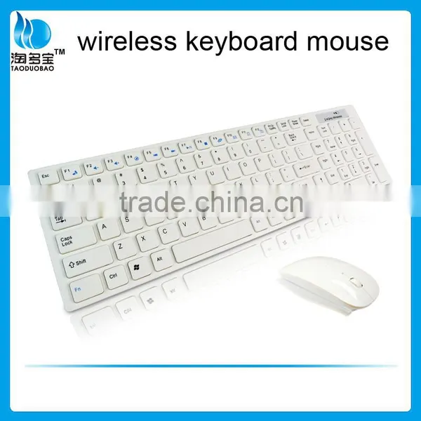 2.4Ghz Wireless Desktop Laptop Computer Keyboard Mouse photo-4