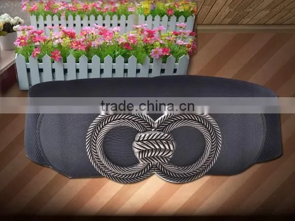 Elastic Belt PU Ending Womens Belt Fashion Belts For Ladys 2015 Polyester Webbing photo-2