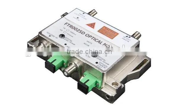 Mini bi-directional optical node receiver/transmitter for FTTH, CATV and HFC