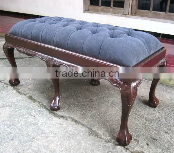 Lounge Stool Furniture - French Stool Upholstery With Tufted Furniture