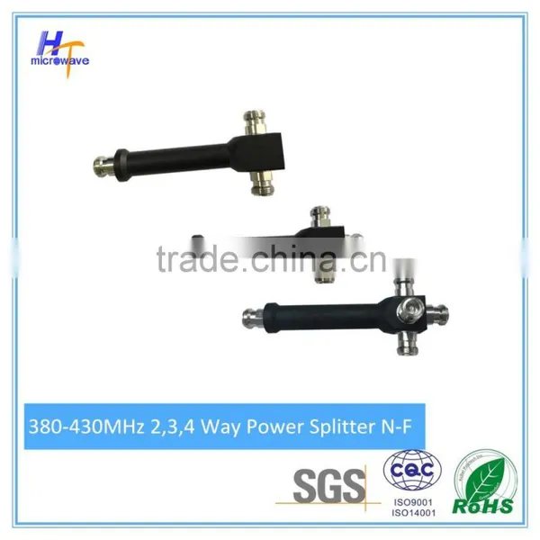 RF Passive 2 Way Power Splitter Divider 380-430MHz N Type Female Connector photo-3