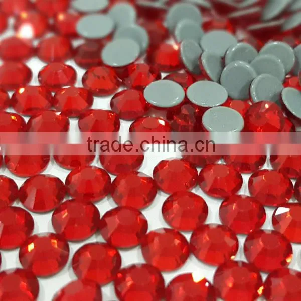 Factory With 8 Years Experience Super Shine Ss30 Red lt Siam Color Dmc Hot Fix Rhinestone