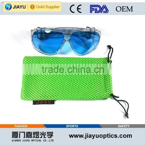 New Design Nylon Black Drawstring Mesh Sunglass Pouch Bag photo-4