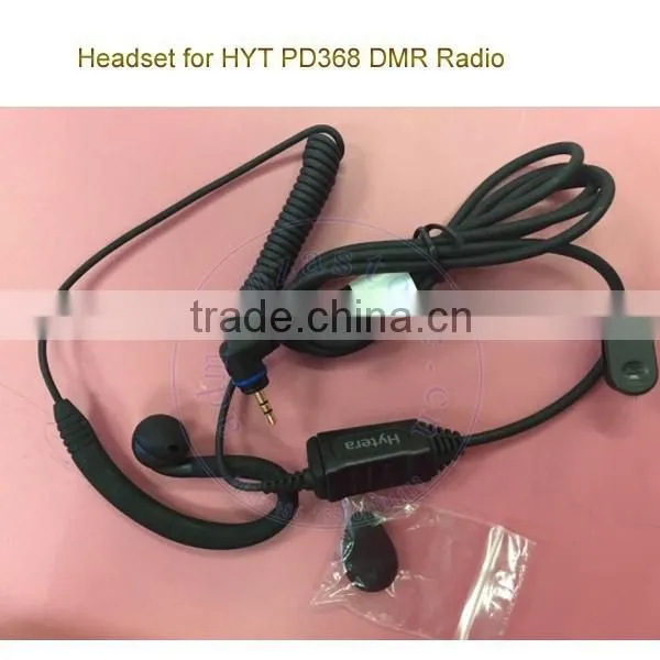 Two Way Radio Accessory Speaker Microphone Walkie Talkie Earphone EHS16 for Hyter HYT PD368 DMR Radio