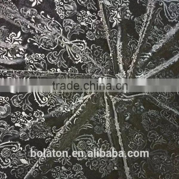 KS Velvet Fabric With Emboss Flower for Women photo-2