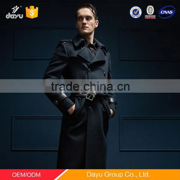 Long Style Latest Wool Jacket Designs Factory Price Winter Cashmere Wool Coat Men Woolen Jacket photo-5