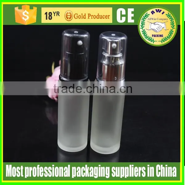 Cosmetic Packaging Lotion Bottle With Lotion Pump Dispenser Silver photo-2