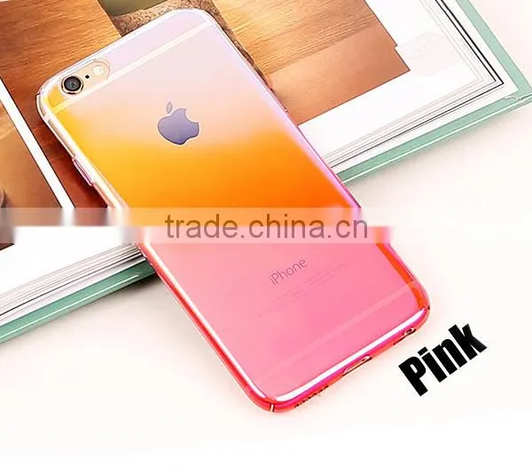 SIKAI Newest Shockproof PC Case for Iphone 7 7plus Cover Gradual Color Clear Case Mirror Reflect Clear Hard Case for IPhone photo-3