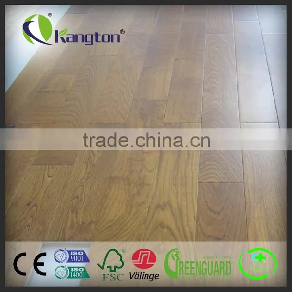 14/3mm Oak Washed Brushed Engineering Wood Flooring photo-6
