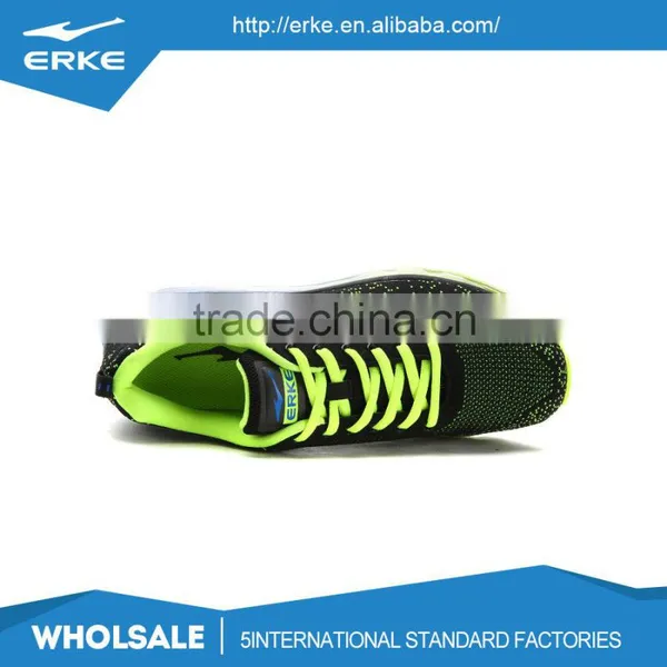 ERKE Wholesale Dropshiping Brand Breathable Kintted Mesh Mens Air Cushion Sport Running Shoes photo-4
