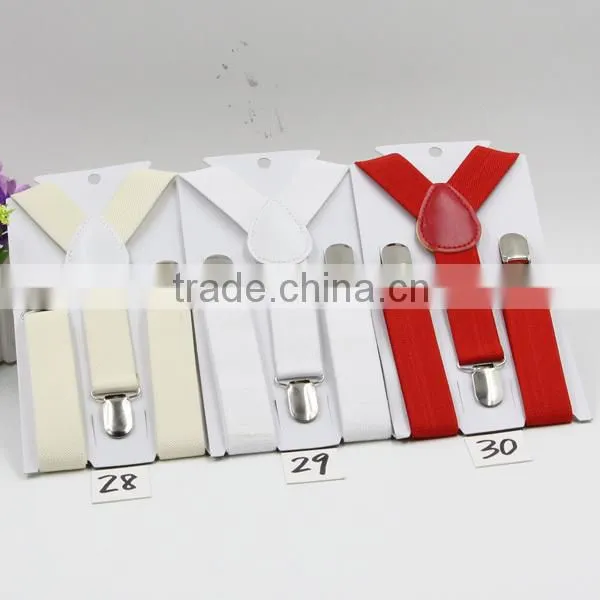 Yellow Boys and Girls Suspenders Braces For Christmas Gift Y-shaped Clip On Slim Suspender Elastic Braces Gallus photo-6
