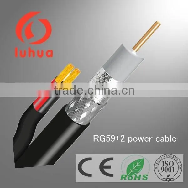 Coaxial Cable RG59 With 2 Power Wire for CCTV Camera From Hangzhou Manufacture (CE RoHS ISO9001) photo-4