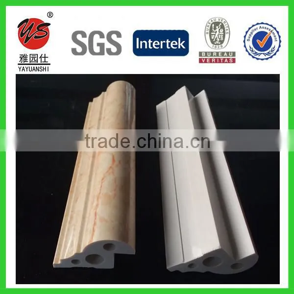 5.1cm Base Cap Marble Design Pvc Moulding Profile for uv Panel photo-3
