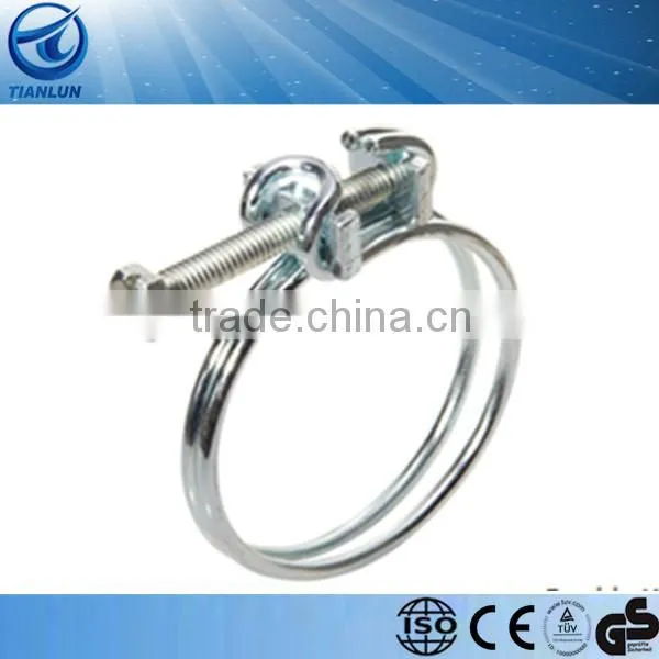 Spring Band Screw Double Wire Hose Clamp
