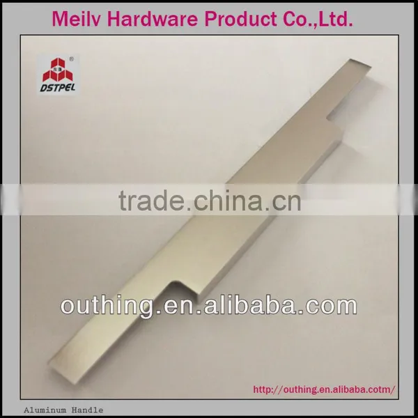 For Kitchen Cabinet Silver Aluminium Alloy Extrusion Profile
