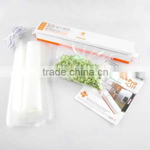 Hot Sale Home use kitchen breathable polyethylene plastic bag food ,food vacuum sealer machine,food preservation vacuum sealer