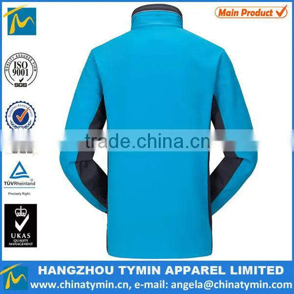 Men Two Color Combs Waterproof Softshell Jacket photo-2