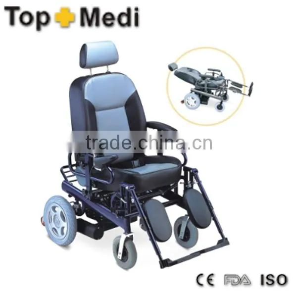 Comfortable Recling Aluminum Electric Wheelchair Scooter With High Back photo-2