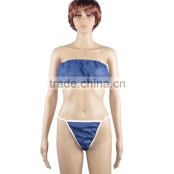 Disposable Sexy Blue Women Micro String Bikini Thongs photo-2