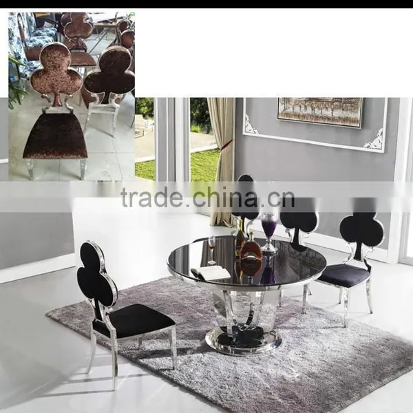 New Design Noble Stacking Stainless Steel Legs Dining Chair photo-6