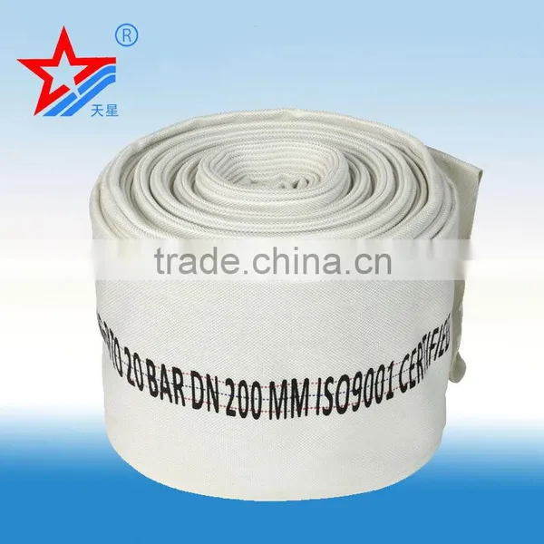 200mm 8bar Rubber Lined Canvas Fire Hose,200mm Fire Fighting Hose