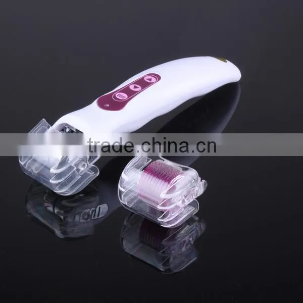 3 in 1 DNS Revo Derma Roller / Photon Galvanic Vibrating Dermaroller / Electric Dermaroller With Four Led Light DNS50 photo-3