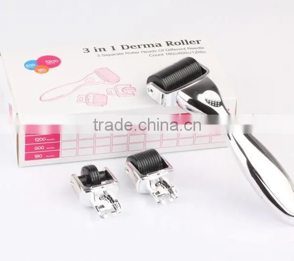 Popular 3 in 1 Derma Roller With 180 / 600/ 1200 Needles (CE Approval) photo-5