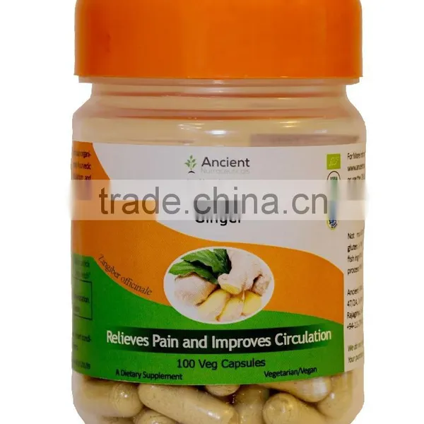 Organic Ginger Capsules - 600mg