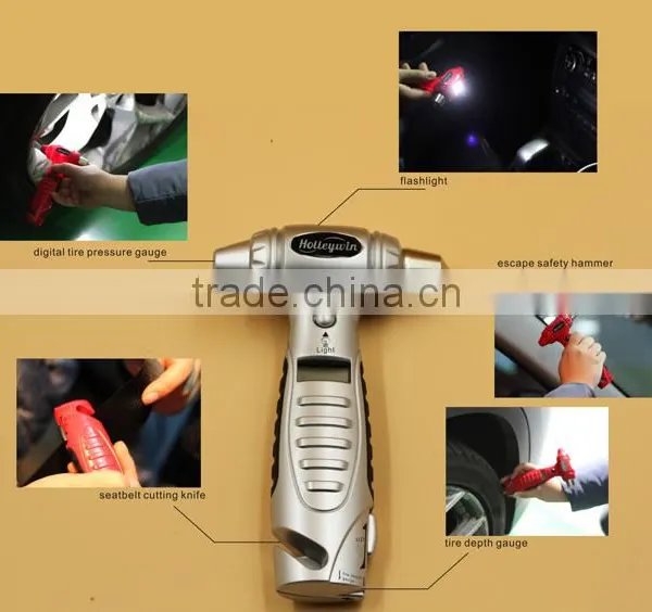 DIG01029 5 in 1 Digital Tire Gauge & Emergency Hammer photo-6