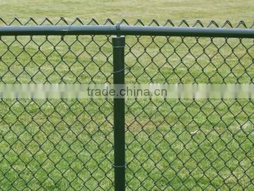 China Chain Link Wire Mesh Fencing , PVC Coated Chain Link Fences ,Plastic Chain Link Fence ( ISO9001 Certificated ) photo-3