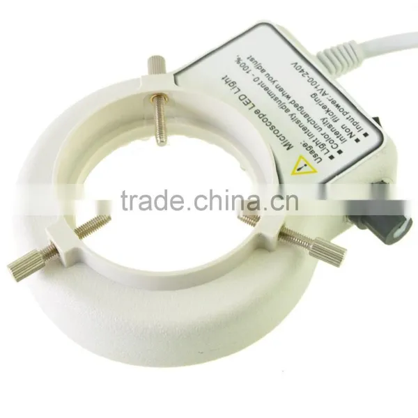 White 4.5W 100-240V 60LED Adjustable Ring Light Lamp for Stereo Zoom Microscope photo-4