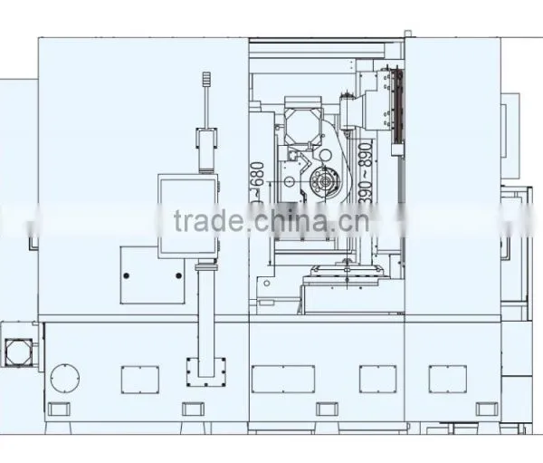 Economical and High Efficiency CNC Gear Hobbing Machine photo-2