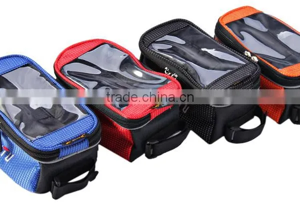 JOYTU Bicycle Saddle Bag 4 Colors 5.5 Inch Cycling Bag Touch Screen Polyester Bike Bicycle Bag Handlebar Pack for Cycling photo-6