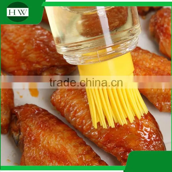 Kitchen Accessories Diy Tool Dustproof Silicone Baking Cooking Bbq Barbecue Brush Oil Bottle Brush photo-2