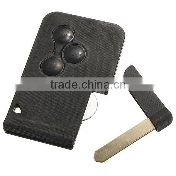 3 Button Remote Lock Key Fob Card Case + Blade For Renault for Megane for Scenic 2003-2008 433MHZ 3B photo-2
