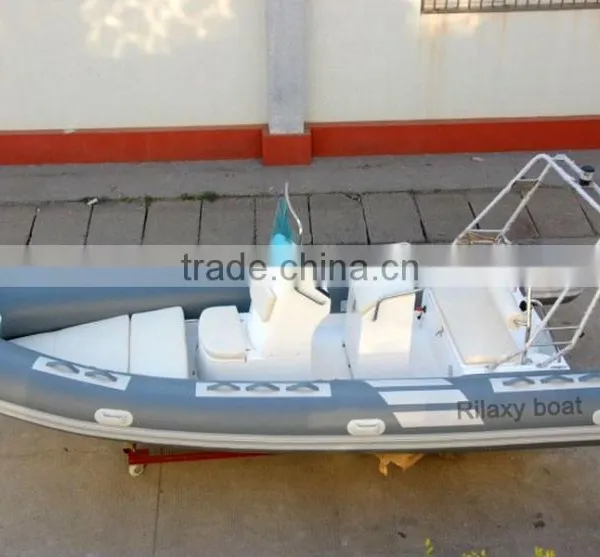 Rilaxy 17ft Rigid Hull Inflatable Boat, Rib Inflatable Boat, PVC Inflatable Boat photo-4