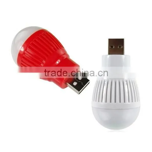 Portable Computer Laptop PC Desk Reading Lamp Mini USB Light Bulb photo-3