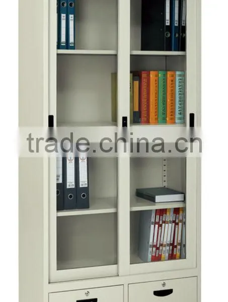 Glass Sliding Door Cabinet File Cabinet Swing Door Metal Filing Cabinet photo-2