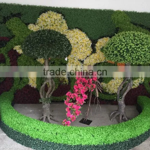 Milan Grass Wall Greenery Fake Assorted Plant Wall photo-2