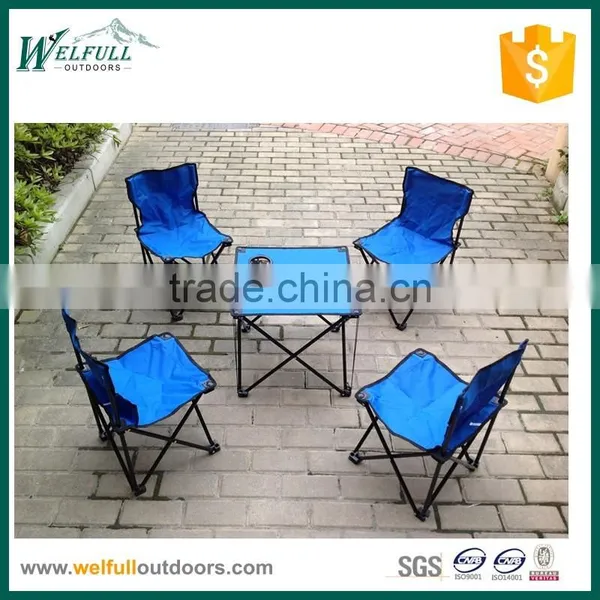 Outdoor Folding Table and Chair Set for Fishing and Camping Picnic photo-4
