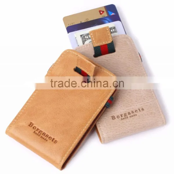 RFID Blocking Bifold Slim Wallet With Pull Tab Sleeves and Money Clip photo-6