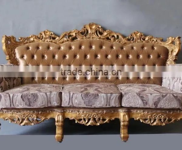 MS-1412-01&MS-1419-01&MS-1403-01 France Style Furniture Sofa Set in Gold Finish photo-4