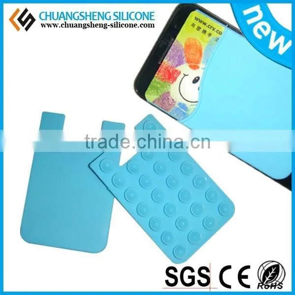 1 Pcs Anti-slip Silicone Suction Cup Mat Phone Holder Rectangle Sucker for Cellphone photo-2