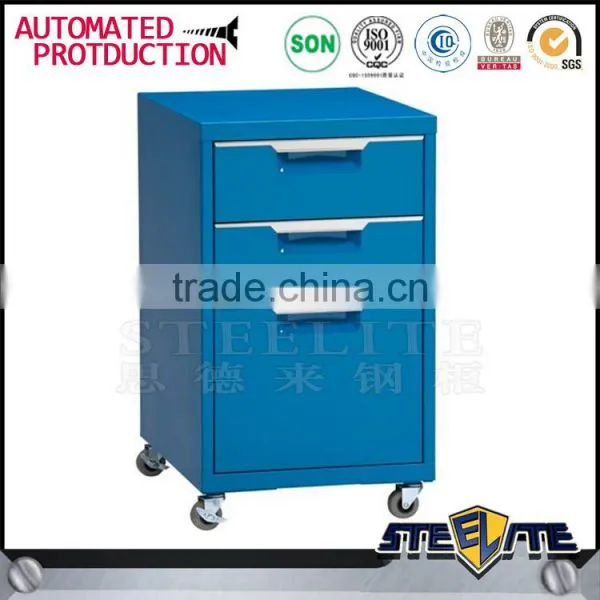 Livingroom Furniture Metal Mobile Storage Cabinet 3 Drawer Steel Movable Cabinet photo-4