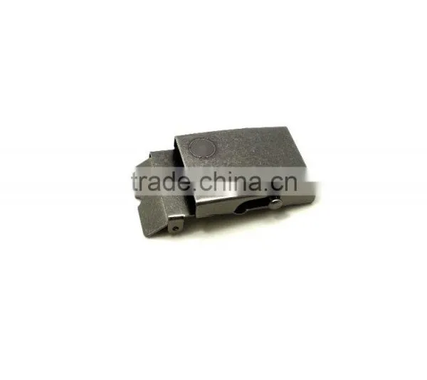 Hot Sale 1-1/2" Metal Stamping Steel Military Buckle for Belt Garment, Antique Nickel Plate With Tip photo-3