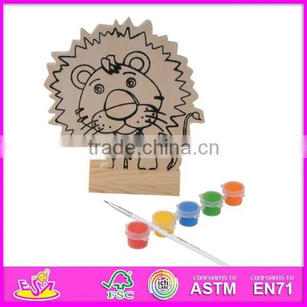 2015 Interesting Wood Paint Toy Kids Toy,DIY Wooden Toy Paint Toy for Children,Educational Toy Wooden Paint for Baby W03A054-x photo-4