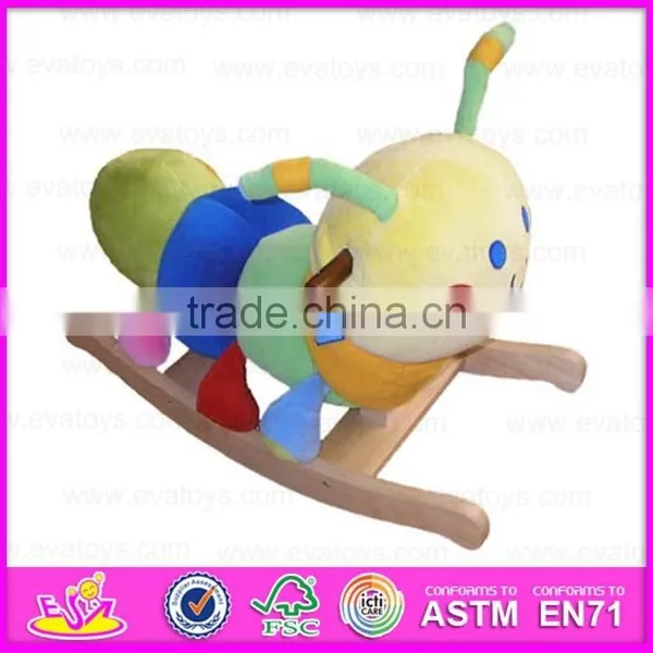 2015 Custom мягкая игрушка-мишка, деревянное качающееся животное в стиле коровы, оптовая продажа деревянных качалок-игрушек животных, деревянная декоративная качалка WJ277565 photo-3